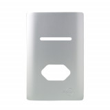 Placa p/ 1 Interruptor + tomada 4x2 - Novara Prata